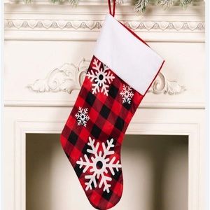 Christmas Decoration. Snowflake Stocking-gift bag/hanging decoration/candy sock.